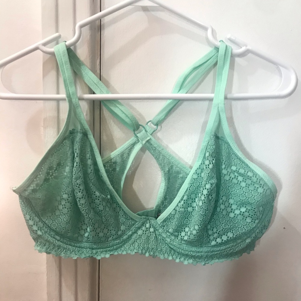 Mint Green Lacy Bralette